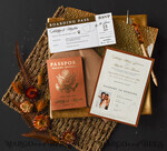 HOCHZEITS EINLADUNGEN Pass zur Liebe / Strandhochzeits-Einladungen Terracotta Gold Passanmeldung Hochzeits Einladung, Hochzeitskarten Boarding Pass, Reisepass Hochzeits Einladungen im Ausland, Hochzeits Einladungen für Destinationen, Reisekarten Hochzeitsstationery11