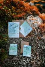 HOCHZEITS EINLADUNGEN Pass zur Liebe / Strandhochzeits-Einladungen Aquarell Strand Hochzeitskarten, Minimalistische Aquarell Küstenhochzeit Einladungen, Italienische Hochzeitskarten7