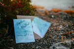 HOCHZEITS EINLADUNGEN Pass zur Liebe / Strandhochzeits-Einladungen Aquarell Strand Hochzeitskarten, Minimalistische Aquarell Küstenhochzeit Einladungen, Italienische Hochzeitskarten7