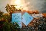 HOCHZEITS EINLADUNGEN Pass zur Liebe / Strandhochzeits-Einladungen Aquarell Strand Hochzeitskarten, Minimalistische Aquarell Küstenhochzeit Einladungen, Italienische Hochzeitskarten7