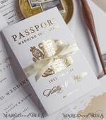 HOCHZEITS EINLADUNGEN Pass zur Liebe / Strandhochzeits-Einladungen Weißgoldene Reisepass-Hochzeitskarte, goldene Flugzeug-Hochzeitskarten Boarding Pass, Reise-Reisepass-Hochzeitskarten im Ausland, Hochzeitskarten für Zielorte, Reise-Karten-Hochzeitsstationery15