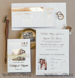 HOCHZEITS EINLADUNGEN Pass zur Liebe / Strandhochzeits-Einladungen Weißgoldene Reisepass-Hochzeitskarte, goldene Flugzeug-Hochzeitskarten Boarding Pass, Reise-Reisepass-Hochzeitskarten im Ausland, Hochzeitskarten für Zielorte, Reise-Karten-Hochzeitsstationery15