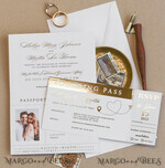HOCHZEITS EINLADUNGEN Pass zur Liebe / Strandhochzeits-Einladungen Weißgoldene Reisepass-Hochzeitskarte, goldene Flugzeug-Hochzeitskarten Boarding Pass, Reise-Reisepass-Hochzeitskarten im Ausland, Hochzeitskarten für Zielorte, Reise-Karten-Hochzeitsstationery15