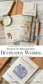 HOCHZEITS EINLADUNGEN Pass zur Liebe / Strandhochzeits-Einladungen Luxus Pass Hochzeitseinladung, rustikale Bordkarte, Pass Hochzeitseinladungen im Ausland, Destination Hochzeitseinladungen, Reisekarten Hochzeitsstationery9
