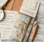 HOCHZEITS EINLADUNGEN Pass zur Liebe / Strandhochzeits-Einladungen Luxus Pass Hochzeitseinladung, rustikale Bordkarte, Pass Hochzeitseinladungen im Ausland, Destination Hochzeitseinladungen, Reisekarten Hochzeitsstationery9