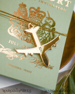 HOCHZEITS EINLADUNGEN Pass zur Liebe / Strandhochzeits-Einladungen Salbeigrün Toskana Reisepass Hochzeits Einladung, Goldene Flugzeug Hochzeitskarten Boarding Pass, Griechenland Reisepass Hochzeits Einladungen im Ausland, Hochzeits Einladungen für Zielorte, Reisekarten Hochzeitsstationery16