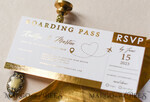 HOCHZEITS EINLADUNGEN Pass zur Liebe / Strandhochzeits-Einladungen Weißgoldene Pass-Einladung zur Hochzeit, goldene Flugzeug-Hochzeitseinladungen Boarding Pass, Reisepass-Hochzeitseinladungen im Ausland, Einladungen zur Hochzeitsreise, Reiskarten-Hochzeitsstationery15