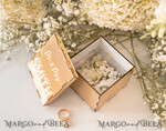 RINGTRÄGERBOXEN & KISSEN Klarer Gold-Acrylringbox Ringbox für die Hochzeitszeremonie 3 Ringe, Spiegel-Acryl Goldene Hochzeitsringbox für die Zeremonie, Boho Glam Hochzeitsringboxen, Luxuriöse Acryl Goldringbox doppelt, individuelle Farben.15