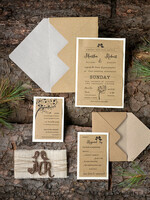 HOCHZEITS EINLADUNGEN Wald / Berge / Waldlandschaft Thema Waldpapierwaren6