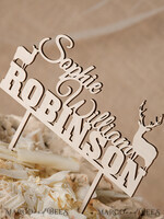 TORTENDEKORATION  
 RUSTIKAL  
 Topper, rustikal5
