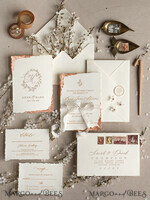 HOCHZEITS EINLADUNGEN Elegante Einladungen Klassische Karten Beeindruckende Hochzeitseinladungen, Luxuriöses Gold-Hochzeitseinladungsset, Elegantes Hochzeitseinladungspaket, Luxuriöse Hochzeitseinladungskarte, Goldene Deckled Edge Papier-Hochzeitseinladungen.9