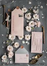 HOCHZEITS EINLADUNGEN Elegante Einladungen Klassische Karten Luxuriöse gefrorene Acryl-Plexi-Hochzeitskarten mit gravierten Initialen, romantische blush-pinke Hochzeitseinladungen, minimalistische Hochzeitseinladungssuite, elegante Vellum-Hochzeitskarten.7