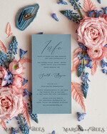 HOCHZEITS EINLADUNGEN Elegante Einladungen Klassische Karten Acryl Gefrorene Hochzeitseinladungen, Hochzeitseinladung Set online, staubblaue Samt Hochzeitseinladungen, Romantisches Hochzeitseinladung Set, Laser Geschnittene Gefrorene Acryl Hochzeitseinladung Set.8