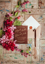 HOCHZEITS EINLADUNGEN Elegante Einladungen Klassische Karten Elegante Holzhochzeitskarten, minimalistische nude Hochzeitskarten, glamouröse goldene Hochzeitskarten, handgemachte Hochzeitspapeterie.15