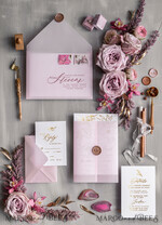 HOCHZEITS EINLADUNGEN Gold / Roségold / Silber / Glitzer Maßgeschneiderte minimalistische Hochzeitseinladungsreihe, romantische Blush-Pink-Hochzeitskarten, glamouröse Goldfolien-Hochzeitseinladungen, luxuriöse Hochzeitsstationery.8