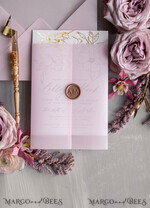 HOCHZEITS EINLADUNGEN Gold / Roségold / Silber / Glitzer Maßgeschneiderte minimalistische Hochzeitseinladungsreihe, romantische Blush-Pink-Hochzeitskarten, glamouröse Goldfolien-Hochzeitseinladungen, luxuriöse Hochzeitsstationery.8
