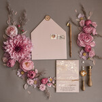 HOCHZEITS EINLADUNGEN Gold / Roségold / Silber / Glitzer Goldschimmer Hochzeiteinladungen, Blush Pink Glitter Hochzeitskarten, Glamour Goldene Hochzeitsinvitation Suite, Romantische erschwingliche Hochzeitsstationery9