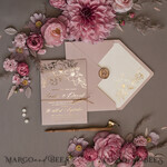 HOCHZEITS EINLADUNGEN Gold / Roségold / Silber / Glitzer Goldschimmer Hochzeiteinladungen, Blush Pink Glitter Hochzeitskarten, Glamour Goldene Hochzeitsinvitation Suite, Romantische erschwingliche Hochzeitsstationery9