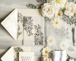 HOCHZEITS EINLADUNGEN Gold / Roségold / Silber / Glitzer Acryl Hochzeitsinvitation Set, Boho Glam Hochzeitskarten, silberne gefrorene Hochzeitseinladungen, elegante Pergament Hochzeitskarten9
