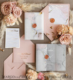 HOCHZEITS EINLADUNGEN Gold / Roségold / Silber / Glitzer Hochzeitseinladungen Suite, Glamour Hochzeitseinladungen, Goldener Glanz Hochzeitseinladung Suite, Luxus Hochzeitseinladungen8