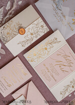 HOCHZEITS EINLADUNGEN Gold / Roségold / Silber / Glitzer Maßgeschneiderte Hochzeits-Einladungskarten, Glamour Hochzeitskarten • Glitzernde Hochzeits-Einladungssuite • Luxushochzeitskarten15