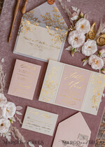 HOCHZEITS EINLADUNGEN Gold / Roségold / Silber / Glitzer Maßgeschneiderte Hochzeits-Einladungskarten, Glamour Hochzeitskarten • Glitzernde Hochzeits-Einladungssuite • Luxushochzeitskarten15