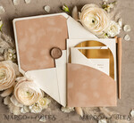 HOCHZEITS EINLADUNGEN Gold / Roségold / Silber / Glitzer Luxuriöse Arch Gold Acryl Hochzeitsinvitation Suite, Velvet Pocket beige Hochzeitskarten, Glamour Hochzeitskarten9