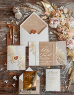 HOCHZEITS EINLADUNGEN Gold / Roségold / Silber / Glitzer Luxus Goldfolien-Hochzeitseinladungen, Plexi Glamour Hochzeitseinladungset, romantische Samthochzeitseinladungen, maßgeschneiderte goldene Hochzeitspapeterie9