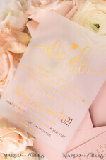 HOCHZEITS EINLADUNGEN Gold / Roségold / Silber / Glitzer Glamour Vellum Hochzeitskarten, Goldener Glanz Hochzeitskarten, Romantische Blush-Pink Hochzeitsstationery, Elegante Goldfolie Hochzeits-Einladungen29
