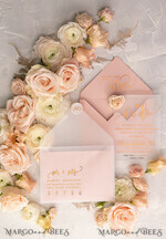 HOCHZEITS EINLADUNGEN Gold / Roségold / Silber / Glitzer Glamour Vellum Hochzeitskarten, Goldener Glanz Hochzeitskarten, Romantische Blush-Pink Hochzeitsstationery, Elegante Goldfolie Hochzeits-Einladungen29