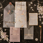 HOCHZEITS EINLADUNGEN Gold / Roségold / Silber / Glitzer Luxus Gold Marmor Hochzeitskarten, Glamour goldener Glanz Hochzeitseinladungen, romantische blush rosa Hochzeitskarten, elegante goldfolierte Hochzeits Einladungssuite35
