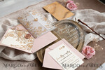 HOCHZEITS EINLADUNGEN Gold / Roségold / Silber / Glitzer Maßgeschneiderte Acryl-Rosa-Gold-Hochzeitseinladung, Glamouröse goldene Nude-Hochzeitseinladungen mit Umschlägen, Moderne goldene Plexi-Hochzeitseinladung Suite mit RSVP, Boho Glam Hochzeitseinladungen mit Wachssiegel.19