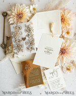 HOCHZEITS EINLADUNGEN Gold / Roségold / Silber / Glitzer Vllum Hochzeitskarten-Set, Boho Glam Hochzeitskarten, Golden Shine Hochzeitseinladungen, Elegante Goldene Hochzeitskarten21