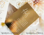 HOCHZEITS EINLADUNGEN Gold / Roségold / Silber / Glitzer Vllum Hochzeitskarten-Set, Boho Glam Hochzeitskarten, Golden Shine Hochzeitseinladungen, Elegante Goldene Hochzeitskarten21