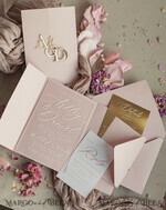 HOCHZEITS EINLADUNGEN Gold / Roségold / Silber / Glitzer Luxus-Spiegelgold-Hochzeitseinladungen, elegante Blush-Pink-Hochzeitskarten, glamouröse Acryl-Hochzeitseinladungen, klare Plexi-Hochzeitseinladungssuite.22