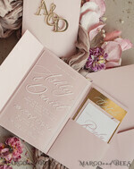 HOCHZEITS EINLADUNGEN Gold / Roségold / Silber / Glitzer Luxus-Spiegelgold-Hochzeitseinladungen, elegante Blush-Pink-Hochzeitskarten, glamouröse Acryl-Hochzeitseinladungen, klare Plexi-Hochzeitseinladungssuite.22