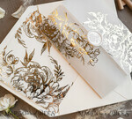 HOCHZEITS EINLADUNGEN Gold / Roségold / Silber / Glitzer Acryl-Hochzeitseinladungen-Set, Glamour-Hochzeitseinladungen, Goldener Glanz Hochzeitseinladungs-Set, Luxuriöse goldene Hochzeitseinladungen9
