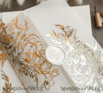 HOCHZEITS EINLADUNGEN Gold / Roségold / Silber / Glitzer Acryl-Hochzeitseinladungen-Set, Glamour-Hochzeitseinladungen, Goldener Glanz Hochzeitseinladungs-Set, Luxuriöse goldene Hochzeitseinladungen9