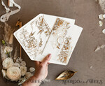 HOCHZEITS EINLADUNGEN Gold / Roségold / Silber / Glitzer Acryl-Hochzeitseinladungen-Set, Glamour-Hochzeitseinladungen, Goldener Glanz Hochzeitseinladungs-Set, Luxuriöse goldene Hochzeitseinladungen9