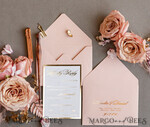 HOCHZEITS EINLADUNGEN Gold / Roségold / Silber / Glitzer Personalisierte Marmor-Hochzeitseinladungen, Luxuriöse Goldfolien-Hochzeitseinladungen, Blush Pink Marmor Glamour Hochzeitseinladung Suite, Luxuriöse Hochzeitseinladungen in Blush Pink Marmor10