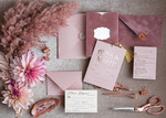 HOCHZEITS EINLADUNGEN Gold / Roségold / Silber / Glitzer Glamour-Pink Velvet-Hochzeitskarten, luxuriöse goldene Quaste Hochzeitsinvitation Suite, romantische Blush-Pink arabische Hochzeitskarten, elegante goldene Glanz-Hochzeitseinladungen.16