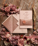 HOCHZEITS EINLADUNGEN Gold / Roségold / Silber / Glitzer Rose Gold Hochzeitskarten UK, Luxus Glitzer Hochzeitskarten • Glamour Hochzeitskarten Suite • Bluh Pink Luxus Hochzeitskarten10