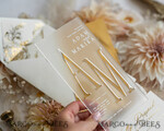 HOCHZEITS EINLADUNGEN Gold / Roségold / Silber / Glitzer Acryl Gefrorene Hochzeits Einladungssuite, Boho Glam Hochzeitskarten, Goldener Glanz Hochzeits Einladungen, Elegante Gold Hochzeitskarten17