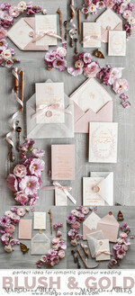 HOCHZEITS EINLADUNGEN Gold / Roségold / Silber / Glitzer Minimalistische blush-rosa Hochzeitskarten, glamouröse goldene Folien-Hochzeitskarten, luxuriöse goldene Hochzeitskarten mit Glanz, romantisches florales Hochzeitsladungset.6