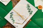 HOCHZEITS EINLADUNGEN Gold / Roségold / Silber / Glitzer Elegante Eukalyptus-Hochzeitseinladungen, glamouröse goldene Hochzeitskarten, maßgeschneiderte Grünpflanzen-Gold-Hochzeitseinladungen, minimalistische Hochzeitseinladungssuite.33