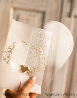 HOCHZEITS EINLADUNGEN Gold / Roségold / Silber / Glitzer Arch Acryl Hochzeits-Einladungssuite, Boho Glam Hochzeits-Einladungen, Goldener Glanz Hochzeitskarten, Elegante goldene Hochzeitskarten28