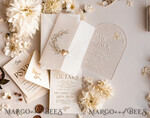 HOCHZEITS EINLADUNGEN Gold / Roségold / Silber / Glitzer Arch Acryl Hochzeits-Einladungssuite, Boho Glam Hochzeits-Einladungen, Goldener Glanz Hochzeitskarten, Elegante goldene Hochzeitskarten28
