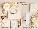 HOCHZEITS EINLADUNGEN Gold / Roségold / Silber / Glitzer Arch Acryl Hochzeits-Einladungssuite, Boho Glam Hochzeits-Einladungen, Goldener Glanz Hochzeitskarten, Elegante goldene Hochzeitskarten28