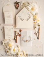 HOCHZEITS EINLADUNGEN Gold / Roségold / Silber / Glitzer Arch Acryl Hochzeits-Einladungssuite, Boho Glam Hochzeits-Einladungen, Goldener Glanz Hochzeitskarten, Elegante goldene Hochzeitskarten28