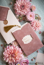 HOCHZEITS EINLADUNGEN Gold / Roségold / Silber / Glitzer Glamour Pink Samt Hochzeitskarten, Luxus Goldene Quaste Hochzeits Einladungssuite, Romantische Blush Pink Arabische Hochzeitskarten, Elegante Goldene Glanz HochzeitsEinladungen4
